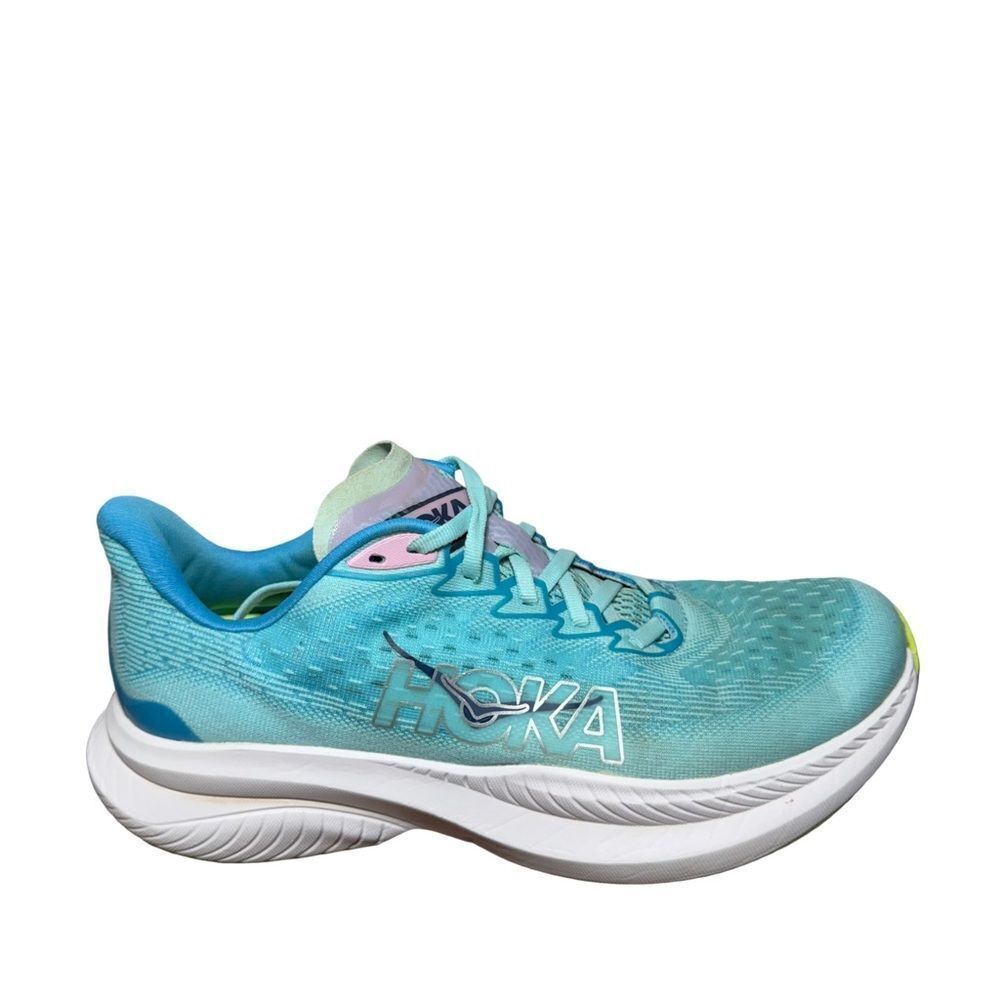 Hoka One One Mach 6 Women's Teal Athletic Shoes size 9B